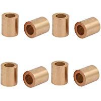 Sourcingmap&reg; - Rodamientos de metal en polvo de bronce de 6 mm x 10 mm x 12 mm, 8 unidades
