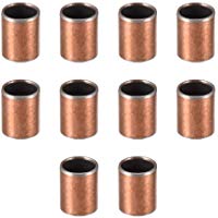 Rodamientos de 10 mm de di&aacute;metro interior (liso) Bujes autolubricantes sin aceite envueltos, 10 * 12 * 15 (10Qty)