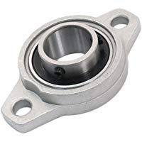 FL005 gris metal 25mm perno doble r&oacute;tula de bola de brida K005 Teniendo