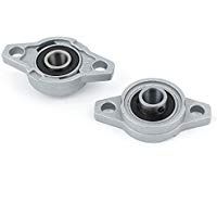 DealMux KFL000 FL000 Autoalineantes Soporte de eje de brida de 10 mm cojinete del eje 2 piezas