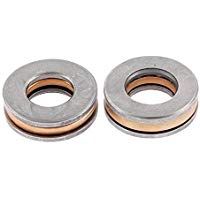 Metales axiales de bolas de rodamiento de rodillos de 16 mm x 8 mm x 5 mm 2pcs