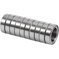 10pcs 6700ZZ Rodamiento de Bolas de Secci&oacute;n Fina de Doble Blindaje de Acero en Miniatura 10 mm x 15 mm x 4 mm