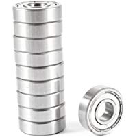 DealMux 10 piezas 609Z 24x9x7mm Rodamiento r&iacute;gido de bolas de doble hilera sellado de metal