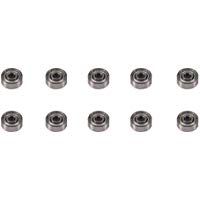 Rodamientos de bolas 10pcs, rodamientos sellados blindados de acero al carbono de 3x10x4 mm 623ZZ
