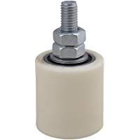Yibuy Rueda de Gu&iacute;a Plana DE 40 mm de Di&aacute;metro 43 mm de Altura PP con Inserto de rodamiento 6200ZZZ