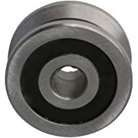 Yibuy - Rodamiento cil&iacute;ndrico para Rueda de gu&iacute;a de Ranura de Plata, 8 x 30 x 14 mm