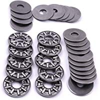 ATOPLEE AXK0819 + 2AS empuje rodamientos de agujas 1pc jaula de agujas + 2pcs arandelas [8x19mm, 10pcs]
