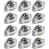 12pcs CY-15&nbsp;A 22lb two-hole Brida mounted 5/8-inch Roller Unidad de transferencia de bolas cojinete