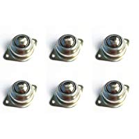 6&nbsp;pcs cy-25&nbsp;a 2,54&nbsp;cm rodillo acero rodamientos unidad de transferencia de bola de brida de cinta transportadora