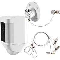 3 Piezas de Cadena de Seguridad de Anti-robo Compatible con Anilla Floodlight Camera Motion, Anilla Spotlight Cam Bater&iacute;a y Spotlight Cam Cableado, Collar de Seguridad Antirrobo Resistente a la Intemperie