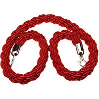 Cuerda trenzada para barrea de control de acceso, en color rojo, azul y negro, de 1,5&nbsp;m