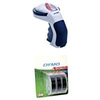Pack Dymo - Impresora de etiquetas (etiquetas de 9 mm) Dymo Omega Ruban + Cintas para impresoras de etiquetas (ampolla, 89 mm, 105 mm)