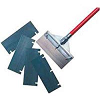 Robert Scott OFSCSR01L - Rascador de suelo para superficies de piedra y cer&aacute;mica, color zinc/rojo