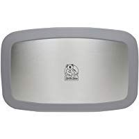 Koala Kare KB200-01SS - Cambiador horizontal de pared para beb&eacute; con chapa de acero inoxidable, color gris, gris, 1