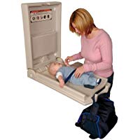 Janitorial Express BL025 - Cambiador de beb&eacute;, vertical, color blanco