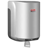 Dispensador plateado bobinas secamanos papel mecha CLIMLINE