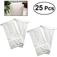ULTNICE 25pcs desechables Barf bolsas de viaje bolsas de v&oacute;mito (blanco)