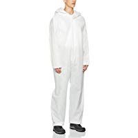 Mono protector con capucha (protege contra qu&iacute;micos, polvo y part&iacute;culas nucleares; antiest&aacute;tico, categor&iacute;a 3, tipo 5 y 6), wei&szlig;, xx-large