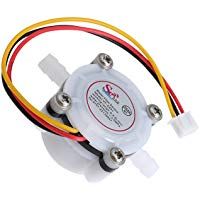 UKCOCO Sensor de Flujo de Agua, Fluid Control 0.3-6L/min DC 5V-24V Hall Sensor Caudal&iacute;metro Contador de dispensador de caf&eacute; para Cafetera