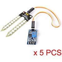 ARCELI 5 unids higr&oacute;metro de Suelo detecci&oacute;n de Humedad Sensor de Agua m&oacute;dulo YL-69 Sensor y m&oacute;dulo HC-38 para Arduino