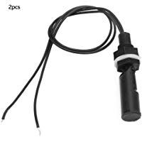Sensor de nivel 2 piezas Control de transmisor de nivel de agua de tanque PP Interruptor de flotador de montaje de l&iacute;quido horizontal(D tipo)