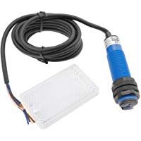 BeMatik - Sensor interruptor c&eacute;lula fotoel&eacute;ctrica NPN NO+NC 10-36VDC M18 2m reflector