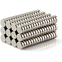 100 imanes de neodimio Sunkee redondos, superfuertes, de 5&nbsp;mm x 2&nbsp;mm y de tierras raras