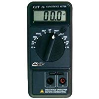 Veka - Capac&iacute;metro LCD, 200 pF a 20 mF en 9 escalas, resoluci&oacute;n 0,1 pF, con cables y pinzas