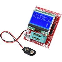 KKmoon M644 Probador multifuncional de transistores LCR Resistencia Inductancia Diodo Capacitancia ESR Medidor de frecuencia PWM Square Wave Signal Generator