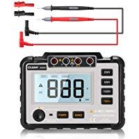 Medidor de Resistencia de Aislamiento LIUMY 250V ~ 1000V / 0.1M&Omega; ~ 2000&Omega; Meg&oacute;hmetro Digital con Cables de Prueba y Clip de Cocodrilo, Tester Volt&iacute;metro con LCD Retroiluminado
