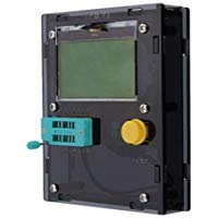 Pr&aacute;ctico y s&oacute;lido LCR-transistor T4 probador de diodos Tr&iacute;odo LCD ESR medidor de inductancia con la vivienda - Negro