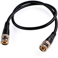 2 Cables BNC Macho a Macho para osciloscopio y generadores de Funciones 0.5m/1.6ft