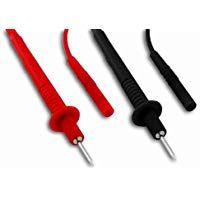 Vse 411191 - Juego de cables de medici&oacute;n de seguridad (2,5 mm&sup2;, sondas de prueba (100 hilos), color rojo y negro