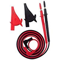 justech 2&nbsp;pcs Digital Mult&iacute;metro Cable de prueba electr&oacute;nica profesional de puntas de prueba con pinzas de cocodrilo para la escuela laboratorio f&aacute;brica y otros campos sociales