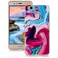 Funda Huawei P9 Lite M&aacute;rmol, Yunbaozi Dise&ntilde;o M&aacute;rmol Carcasa Suave Goma Silicona Soft Marble Case Textura de Piedra Natural Funda Liso Flexible Anti-Rasgu&ntilde;os Patr&oacute;n Granito Funda para Huawei P9 Lite - Mezcla Colores