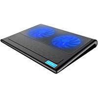 TeckNet Base de Refrigeraci&oacute;n Para Ordenador Port&aacute;til con 2 Ventiladores Silenciosos y Potencias (9-16 Pulgadas, iluminaci&oacute;n LED, 2 USB)