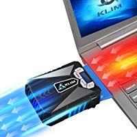 KLIM Cool &ndash; Ventilador de alto rendimiento para una r&aacute;pida refrigeraci&oacute;n, aspiradora de aire USB, Azul