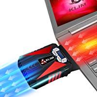 KLIM Cool &ndash; Refrigerador para Ordenador Port&aacute;til &ndash; Ventilador de Alto Rendimiento para Una R&aacute;pida Refrigeraci&oacute;n, Aspiradora de Aire USB, Rojo [ Nueva 2019 Versi&oacute;n ]