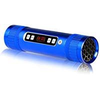 BIANJESUS Ciclismo Altavoz Inal&aacute;mbrico Bluetooth Port&aacute;til Bicicleta FM Viaje Al Aire Libre Manos Libres Llamando Subwoofer Radio Linterna M&oacute;vil Poder A Prueba De Polvo A Prueba De Golpes,Blue