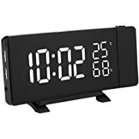 Vbestlife Reloj Digital 3 Proyecci&oacute;n de Color Interruptor LED Pantalla Visualizaci&oacute;n de Tiempo, Temperatura y Humedad Despertador Elegante Radio FM