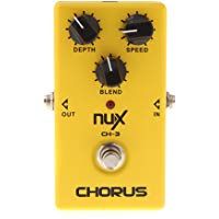 NUX CH-3 guitarra el&eacute;ctrica efecto Pedal Chorus poco ruido BBD alta calidad True Bypass amarillo