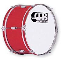 DB Percussion DB0047 - Bombo banda 20" x 10", color rojo