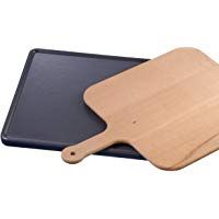Bosch HEZ327000 - Piedra para hornear pizza con paleta, color negro