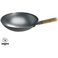 moesta Barbacoa de Acero Wok 35&nbsp;cm con Mango De Madera