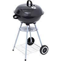 Tepro Key West Parrilla Tetera Carb&oacute;n Vegetal Negro, Plata - Barbacoa (Parrilla, Carb&oacute;n Vegetal, 41,5 cm, Tetera, Parrilla, Negro, Plata)