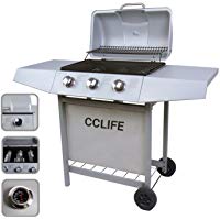 CCLIFE Carro Barbacoa de Gas Parrilla Barbacoa Gas con 3/4/5/6 quemadores BBQ