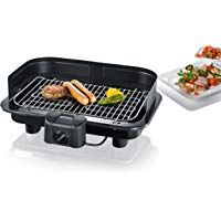 Severin Barbacoa Grill PG 2791 - Barbacoa de Mesa, Superficie de Grill, 41 x 26 cm, 2.500 W, Negro
