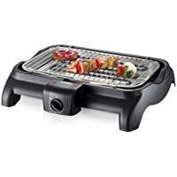 Severin Barbacoa Grill PG 1511 - Barbacoa de Mesa, Superficie de Grill, 37 x 23 cm, 2.300 W, Negro