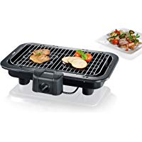 Severin - Barbacoa Grill de 2500 W, Ajustable a 2 Alturas, microinterruptor de Seguridad, termostato Ajustable