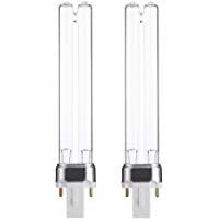 Anself - L&aacute;mpara germicida de sustituci&oacute;n de 9W G23&nbsp;UV, 2 unidades